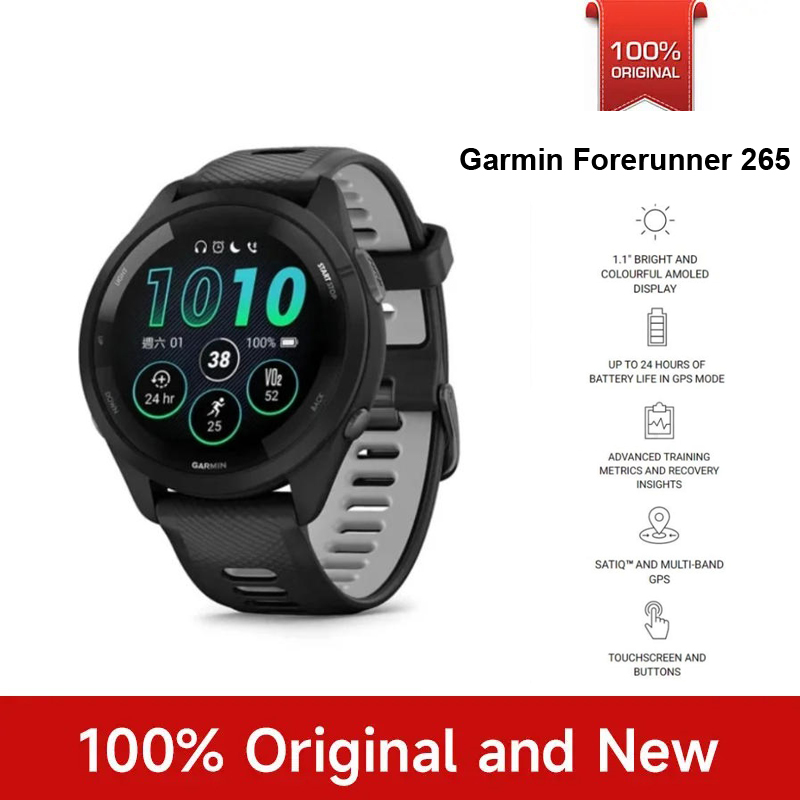 Gps Running Watch - Garmin Forerunner 265 Spor Saati Açık