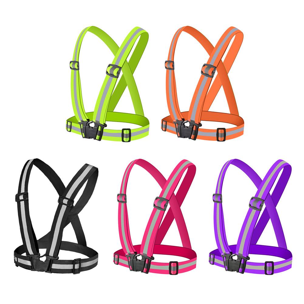Running Gear Essential - Evrensel Ayarlanabilir Yansıtıcı Yelek, Reflektör Bantlı,