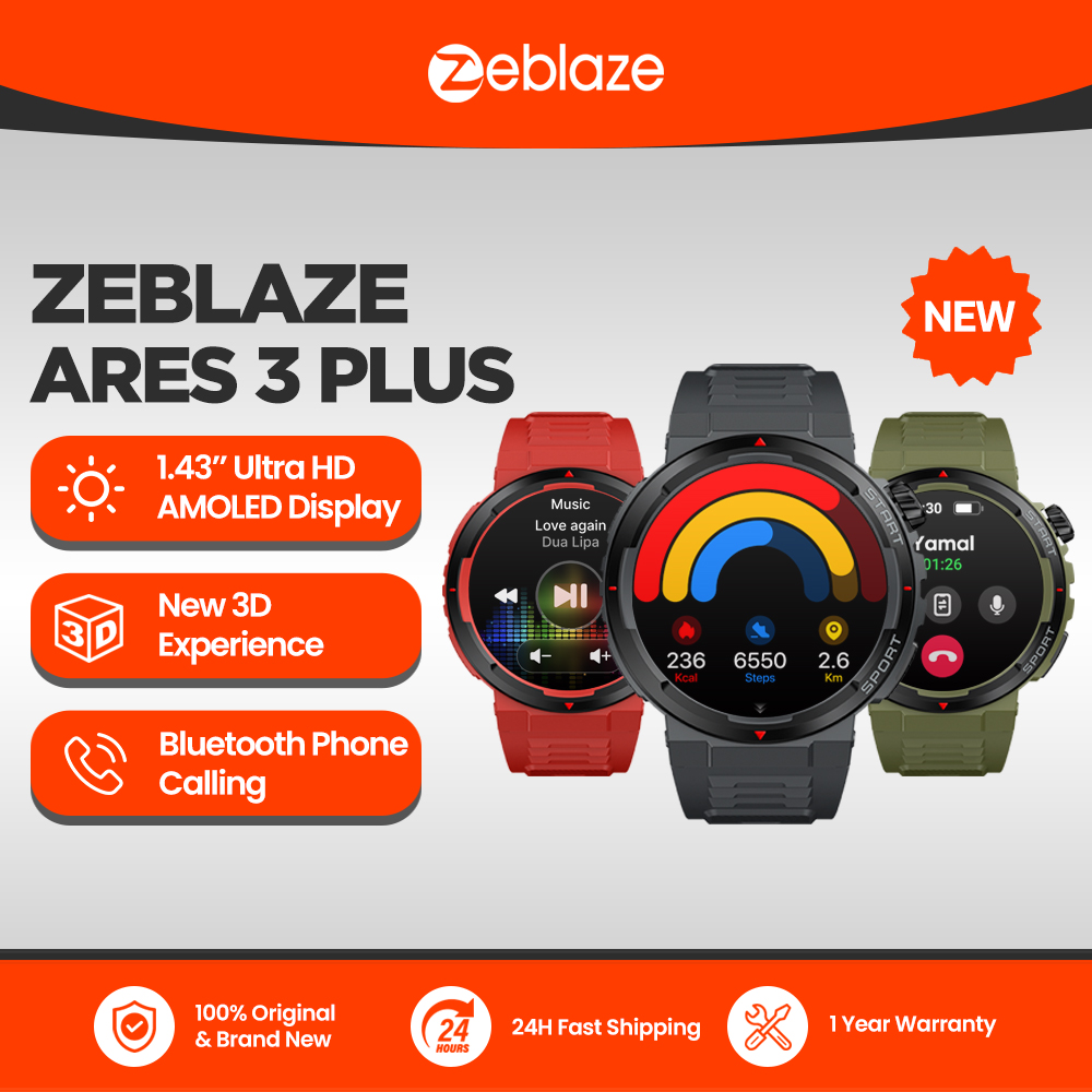 Gps Running Watch - Yeni Zeblaze Ares 3 Plus 1.43