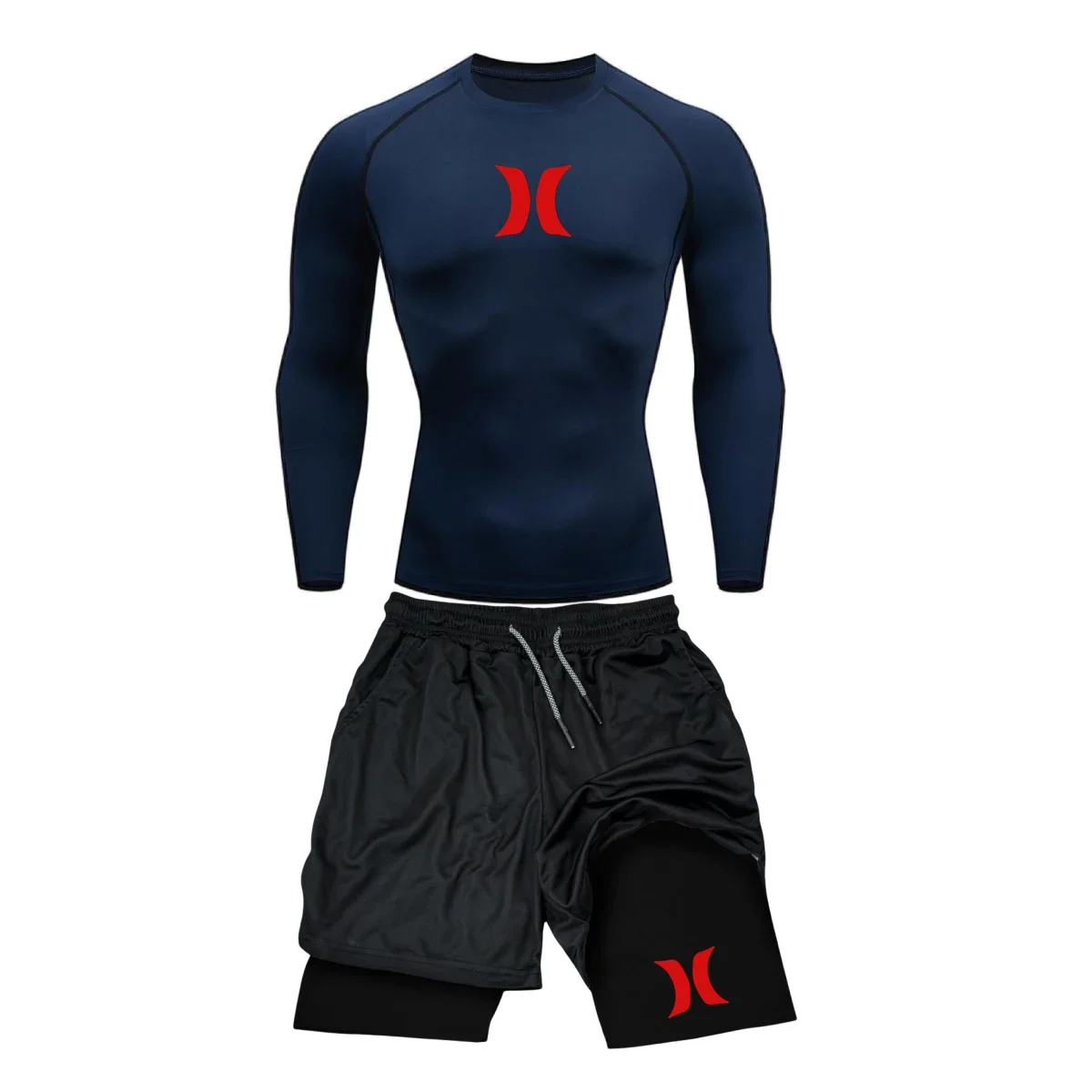 Running Jogging Gear - Erkek Sıkıştırma Koşu Takım Elbise spor