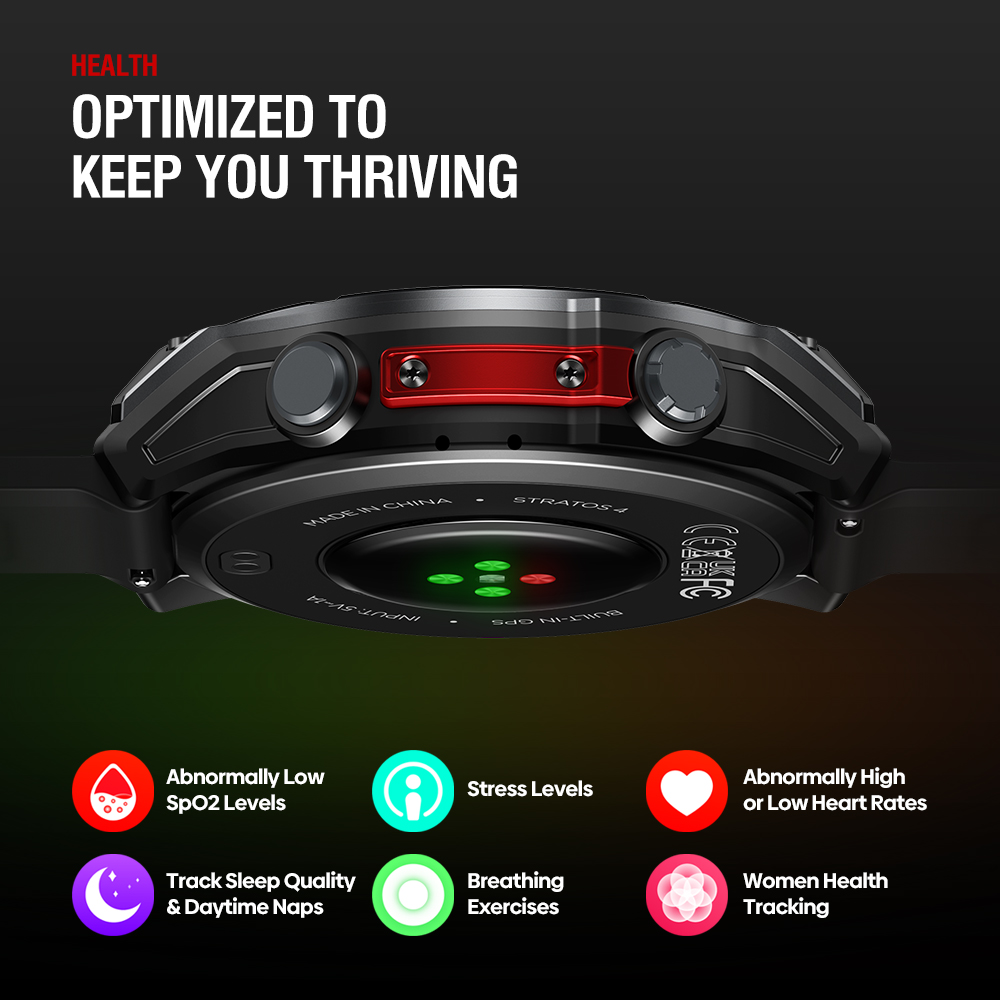 YENI Zeblaze Stratos 4 GPS Akı - Gps Running Watch incelemesi ve fiyatı